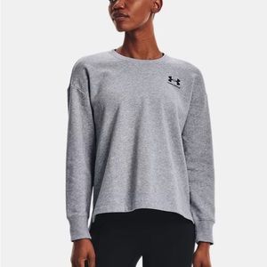 NWT Under Armour Women’s XL Rival Fleece Oversized Crew